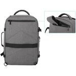 MANHATTAN Rome Notebook-Reiserucksack 17,3 Rucksack mit zwei Gerätefächern für Laptops bis zu 17.3" und Tablets bis zu 27,90cm (11"), Handgepäck-geeignet, 40 L Kapazität, viele Zubehörfächer, drei herausnehmbare Etuis, zwei Tragegriffe, verstaubare Schultergurte, anthrazit (440370)