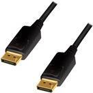 LogiLink CD0100 DisplayPort Cable DP/M to DP/M, 4K/60Hz, CCS, black, 1m (CD0100)