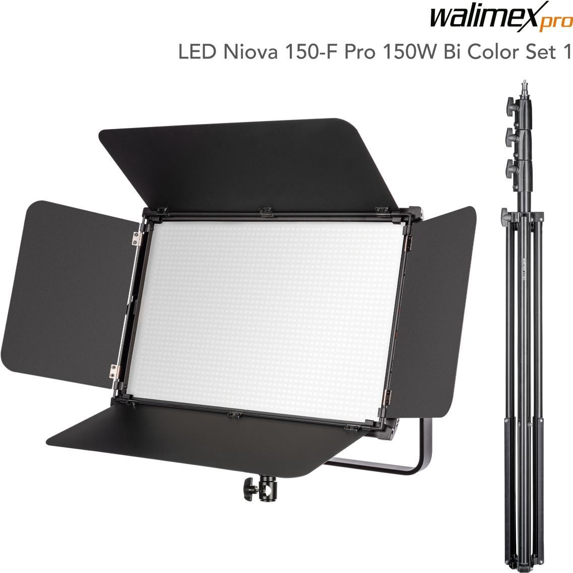WALSER Walimex pro LED Niova 150-F Pro 150W Bi Color Set1 (23220)