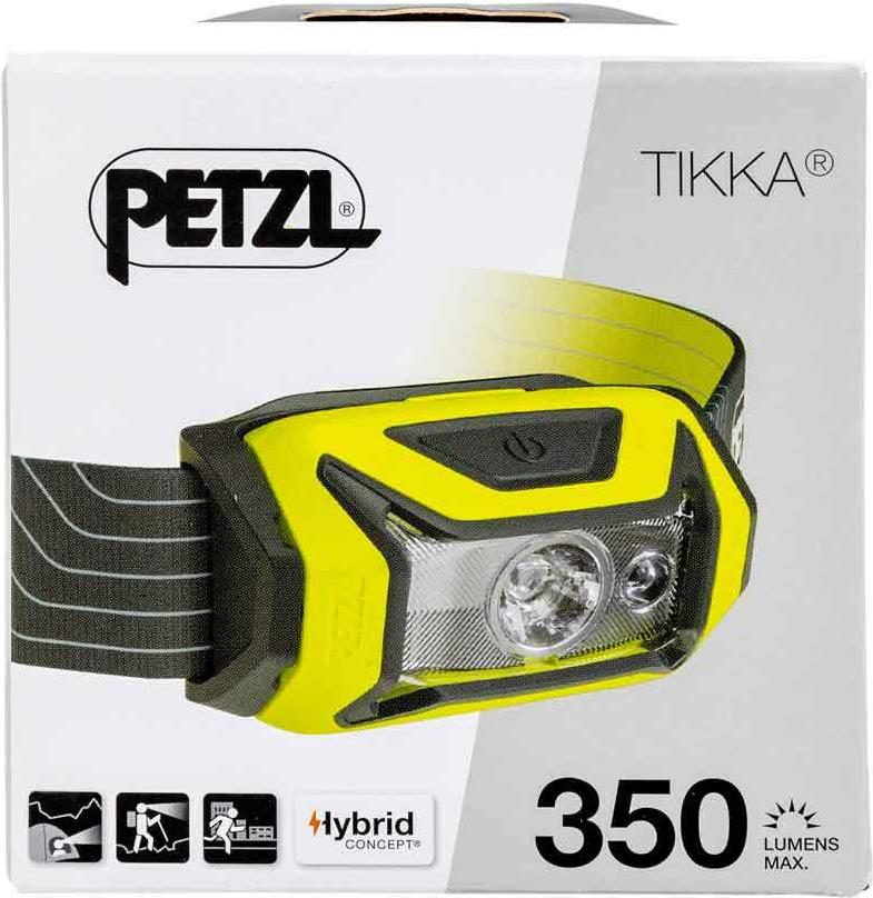Petzl TIKKA Kompakte Stirnlampe weiß Für die Beleuchtung im Nahbereich und für die Fortbewegung bei geringer Leuchtdistanz. 300 Lumen (E093FA03)