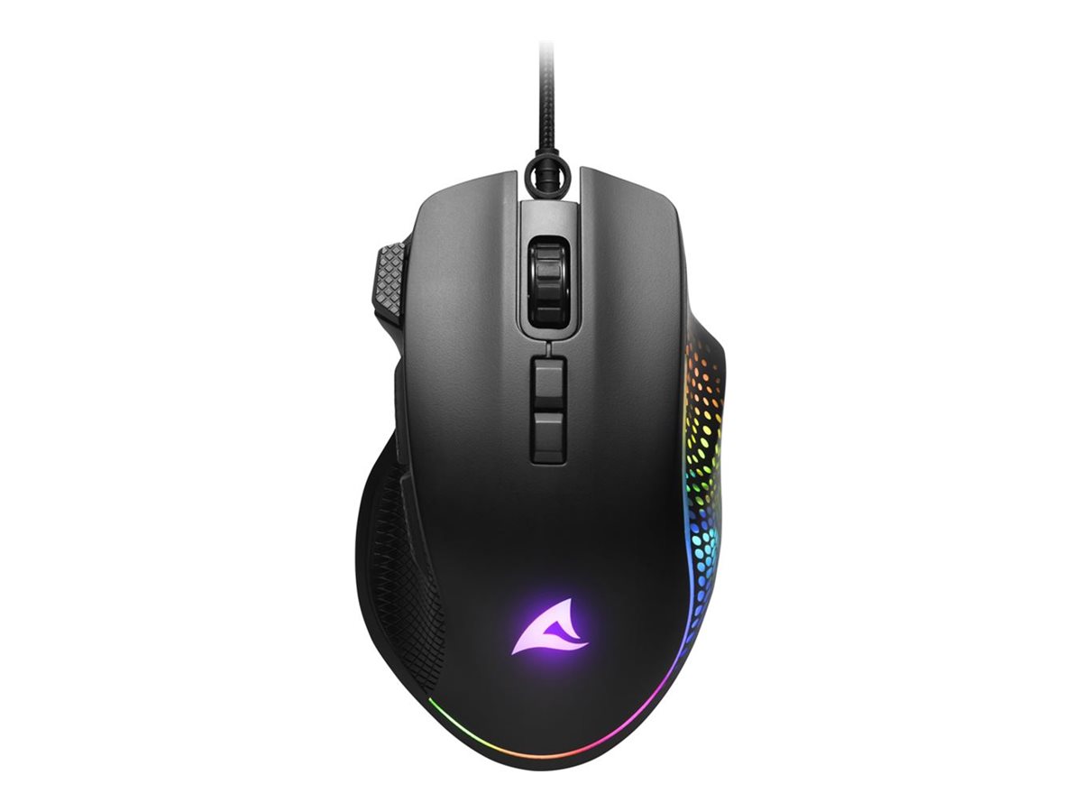 Sharkoon SHARK Force 3 Gaming-Maus 8 Tasten Schwarz
