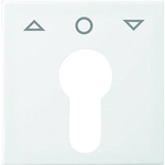 Busch-Jaeger Abdeckung Schlüsselschalter, Schlüsseltaster Busch-balance SI Alpinweiß 2557 PZ-914-101 (2557 PZ-914-101)