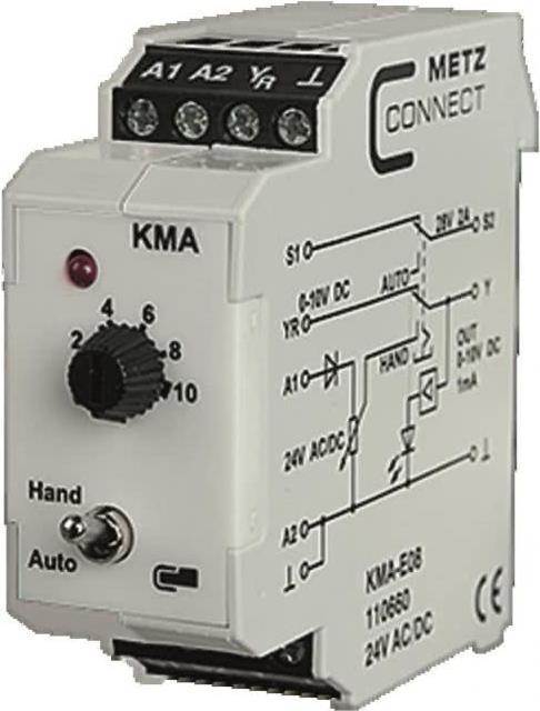 METZ CONNECT KMA-E08 Leistungsrelais Weiß (110660)