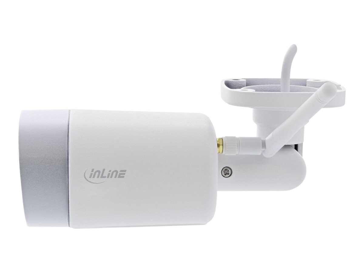 InLine SmartHome HD Netzwerk-Überwachungskamera 1920 x 1080 Außen IP66 Weiß, Silber