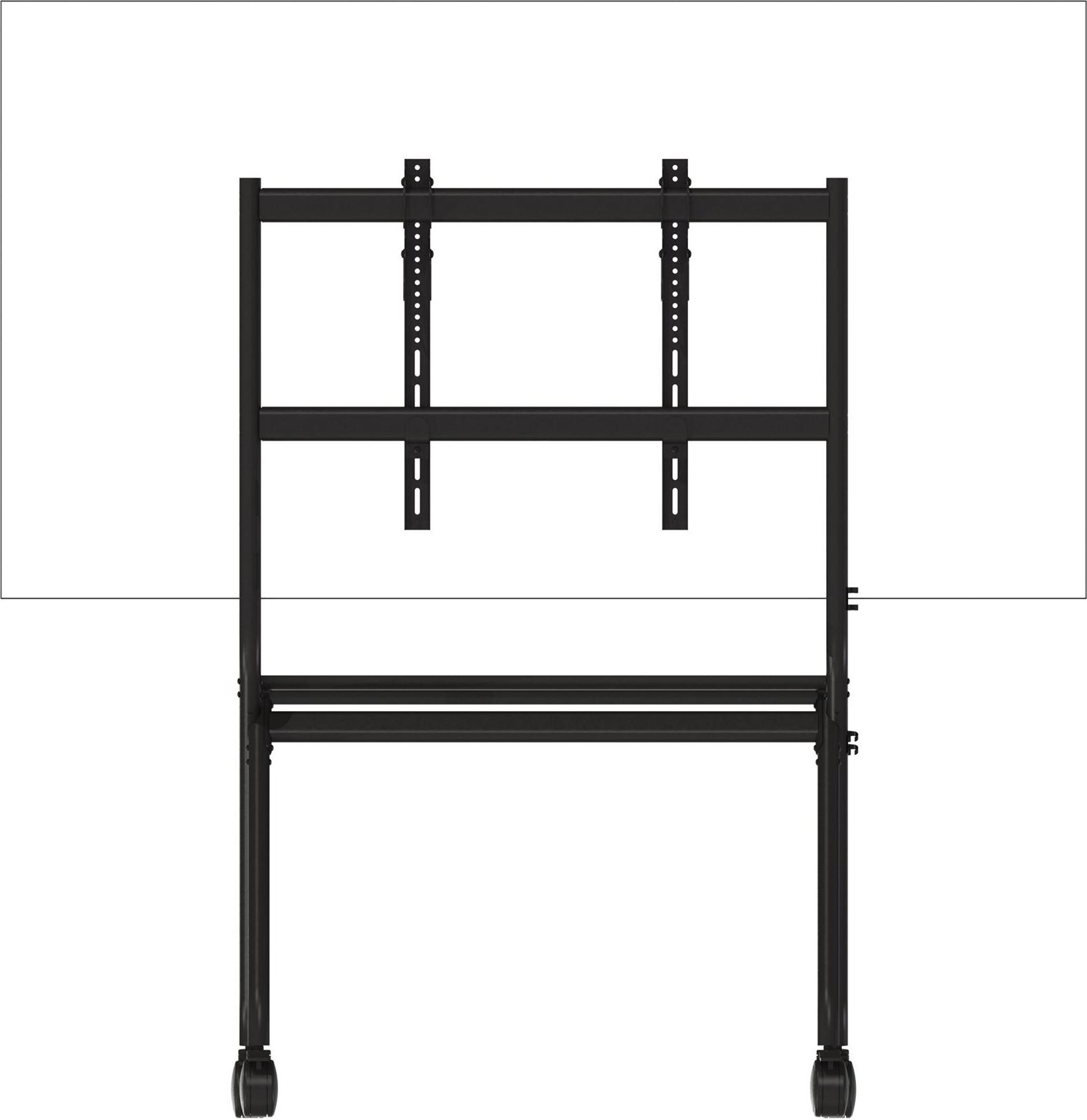 Vision VFM-F12 Displaywagen 55"-100" Stahl Mattschwarz