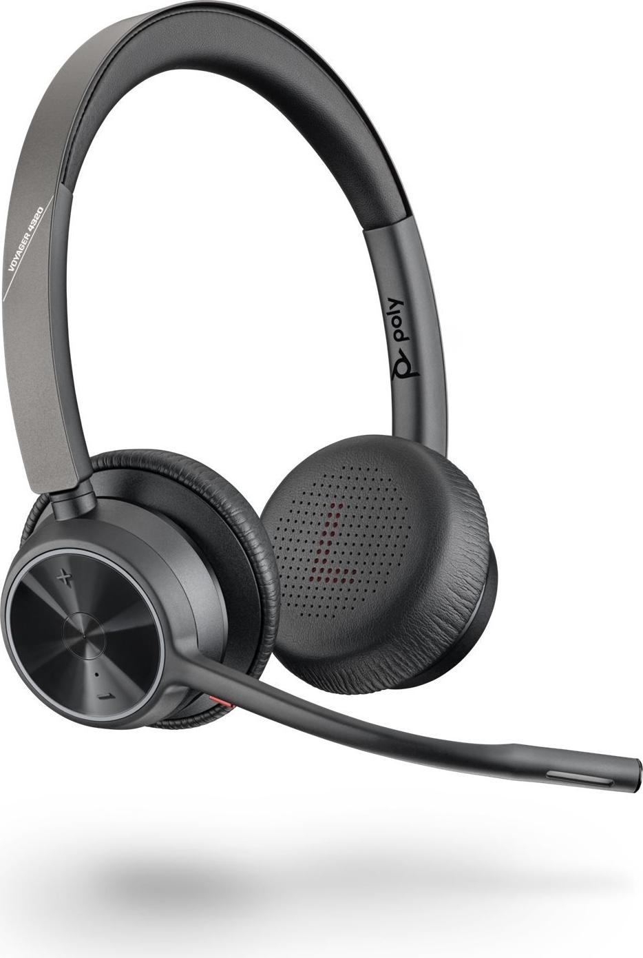 HP Poly Voyager 4320 On-Ear Headset Bluetooth USB-C Schwarz