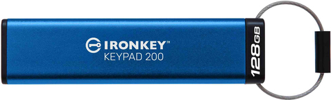 Kingston IronKey Keypad 200 - 128 GB (Hardware-verschlüsselter USB-Stick) (IKKP200/128GB)