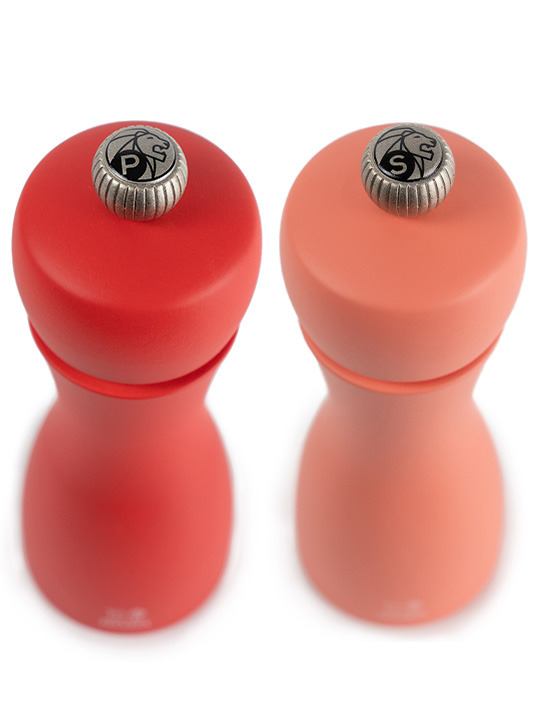 Peugeot Saveurs Tahiti Salz- und Pfeffermühlen-Set 15 cm Koralle, Rot