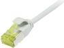 Patchkabel RJ45, CAT6A 500Mhz,10m, grau, U/FTP, slimline rund d=3,8mm, TPE/LSZH(Superflex), AWG32, mitCat.7 Rohkabel, Synergy 21 (S217309V3)