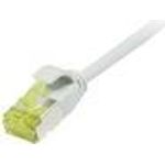 Patchkabel RJ45, CAT6A 500Mhz,10m, grau, U/FTP, slimline rund d=3,8mm, TPE/LSZH(Superflex), AWG32, mitCat.7 Rohkabel, Synergy 21 (S217309V3)