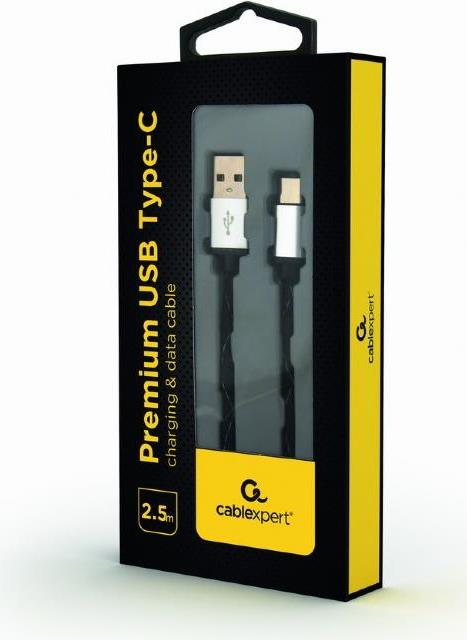 Cablexpert CCP-USB2-AMCM-2.5M USB Kabel 2,5 m USB 2.0 USB A USB C Schwarz (CCP-USB2-AMCM-2.5M)