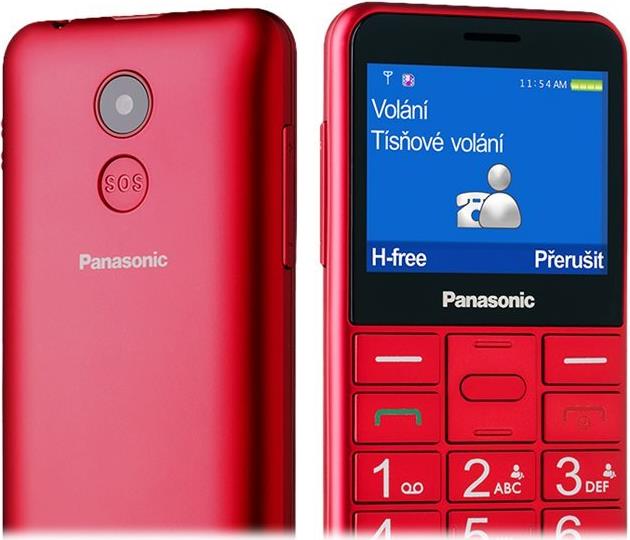 Panasonic KX-TU155 Feature Phone 2.4" Dual-SIM Rot