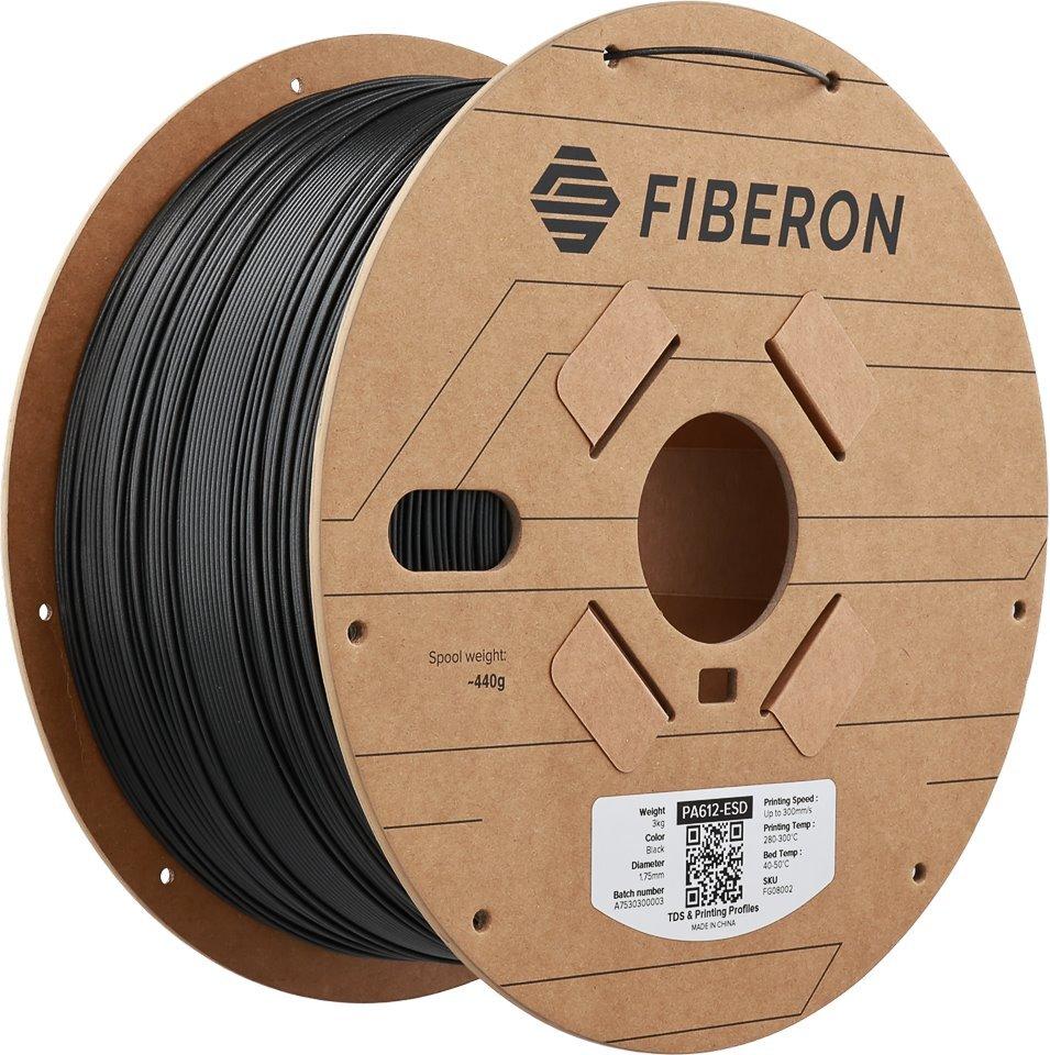 PA612-ESD 1,75mm BLACK 3kg POLYMAKER FIBRON 3D FILAMENT (FG08002)