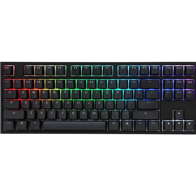 Ducky One 2 TKL PBT Gaming Tastatur, MX-Black, RGB LED DKON1787ST 