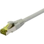 Patchkabel RJ45, CAT6A 500Mhz, 0,15m, grau, S-STP(S/FTP), TPE/LSZH(Ultraflex), AWG26, mitCat.7 Rohkabel, Synergy 21 (S217600)