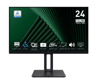 MSI 60 cm (23.8") FHD FlachbildPRO MP245PG schirm (TFT/LCD) - IPS 4ms 100hz Pivot schwarz (9S6-3PC19M-005)