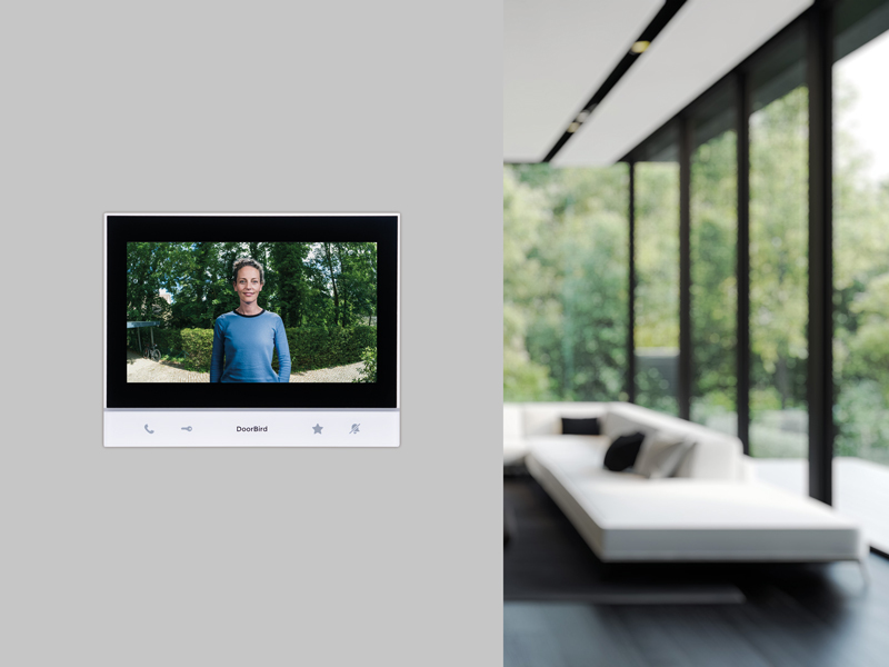 DoorBird A1103 IP Video Innenstation 7" IPS Touch-Display Weiß Schwarz