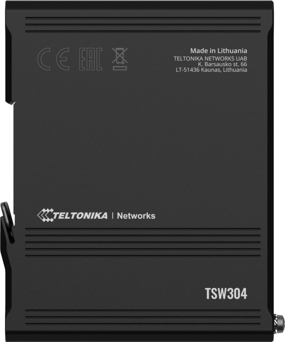 Teltonika TSW304 Netzwerk-Switch 4-Port Gigabit Ethernet PoE Unmanaged Schwarz