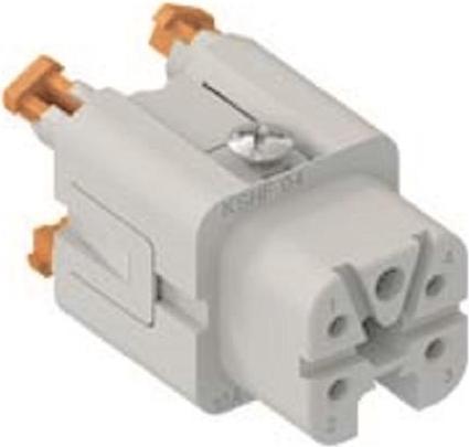 ILME Buchseneinsatz Gr.21.21 CKSHF 04 4P+PE Silber SQUICH 10A 400V 1 (CKSHF04)