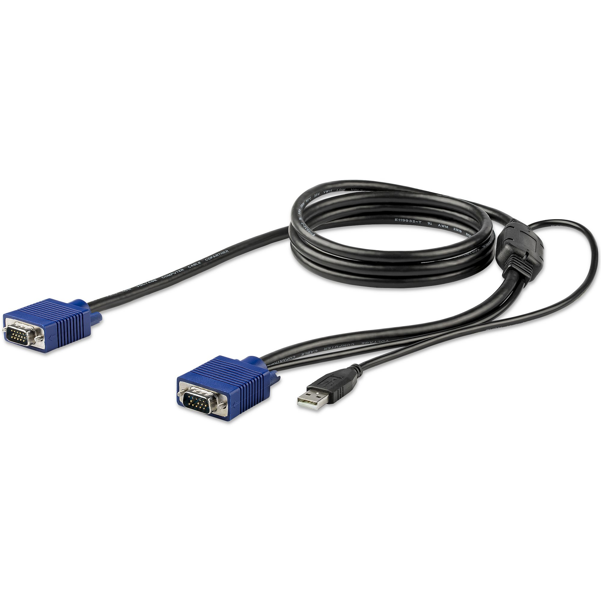 StarTech.com RKCONSUV6 1,8 m KVM-Kabel für Rackmount Konsolen Schwarz