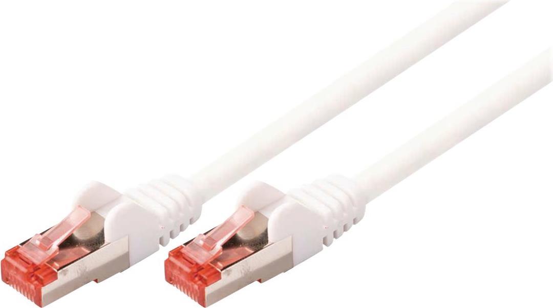 Nedis CAT6 S/FTP-Netzwerkkabel 20m, Weiß Doppelt geschirmtes LAN/Netzwerkkabel 2x RJ45 Stecker mit RastnasenschutzKabell&aumlnge: 20m Farbe: Wei&szlig (CCGP85221WT200)