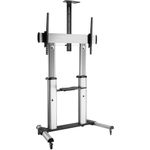 ROLINE LCD-/TV-Rollständer, silber, bis 100kg (17.03.1261)