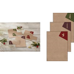 sigel Weihnachts-Motiv-Papier-Set "Cut-out style", A4 100/qm, Kraftpapier, für Inkjet/Laser/Kopierer, - 1 Stück (DP400)