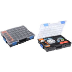 allit Sortimentskasten "EuroPlus Pro >K<", Größe: 44/12-6 Profi-Kleinteilekoffer mit Verschlussclips, individuelle - 1 Stück (454270)