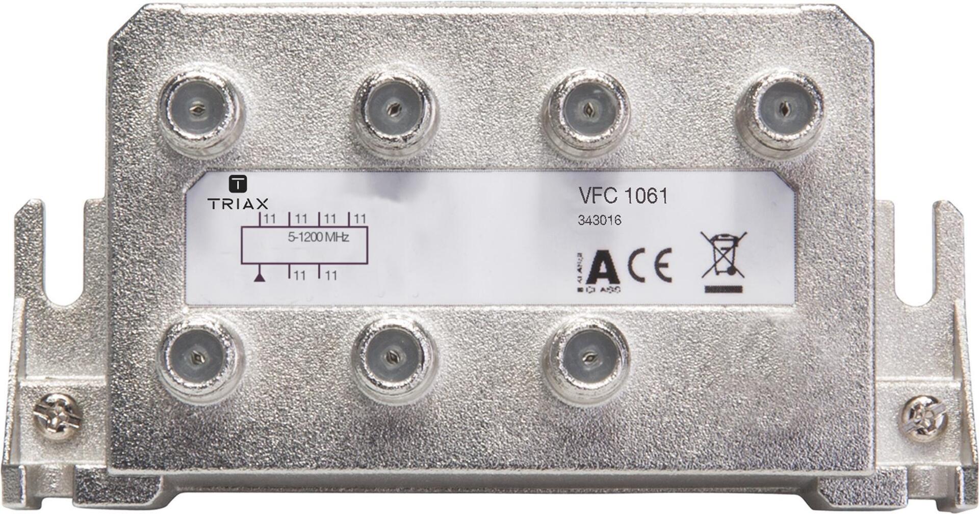 TRIAX 6fach Verteiler VFC 1061 1,2 GHz 11,0dB