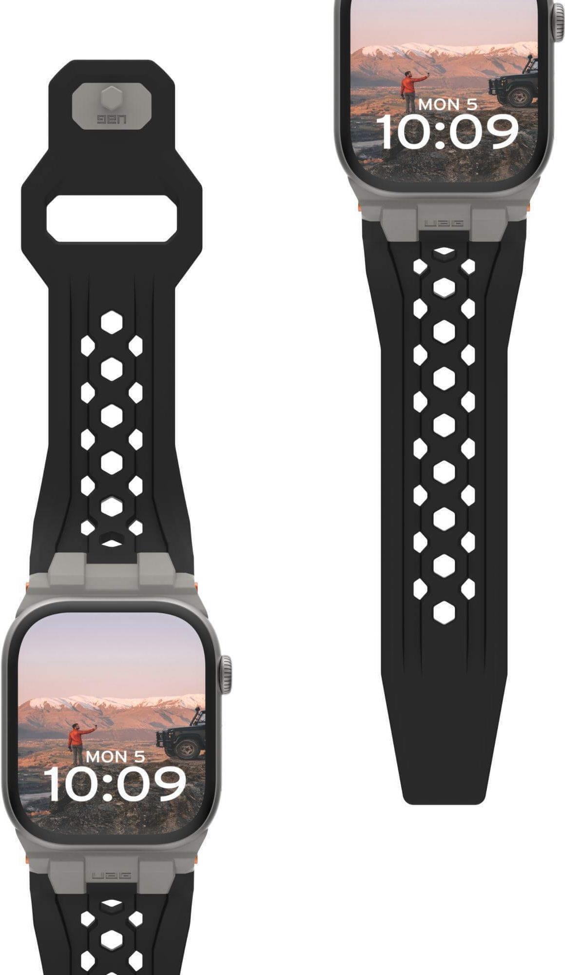 Urban Armor Gear UAG Monarch Strap| Apple Watch Ultra/42/44/45/46mm| schwarz/titan (194158114036)