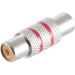 shiverpeaks BASIC-S Audioadapter Cinchkupplung - Cinchkupplung, Metallausführung, mono, im Polybeutel mit (BS57040-MR)