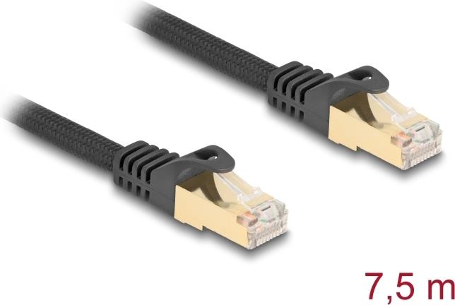 DeLOCK 80321 Netzwerkkabel Schwarz 7,5 m Cat6a S/FTP (S-STP) (80321)