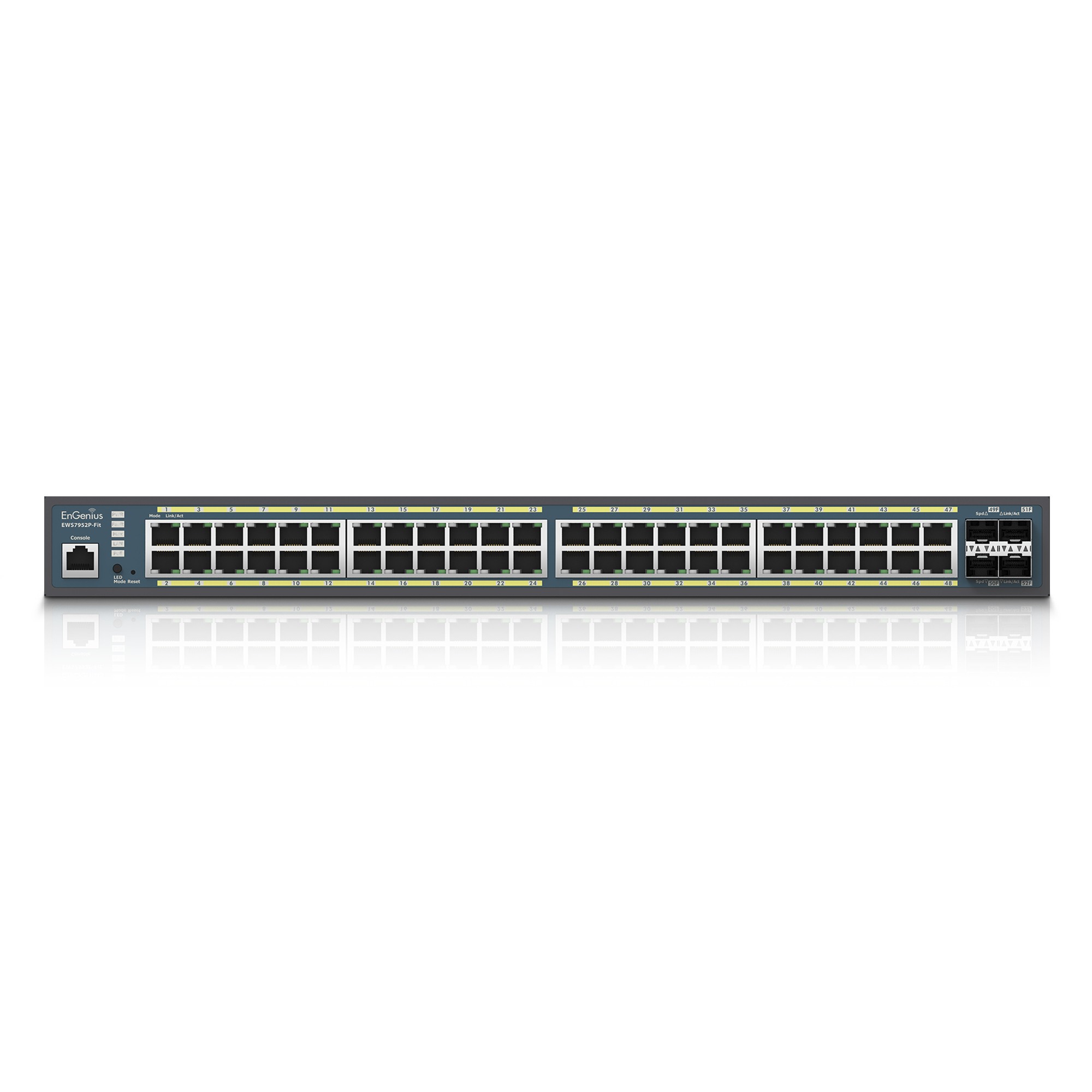 EnGenius EWS EWS7952P-FIT Managed L2/L3 Switch 48 Ports 1 Gbps PoE Grau