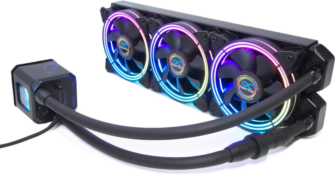 Alphacool Eisbaer Aurora 360 CPU All-in-One-Flüssigkeitskühler Schwarz