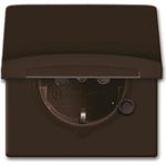 Busch-Jaeger 2064-0-0291. Buchsen-Typ: CEE 7/3, Anzahl der Pole: 2P+E. Produktfarbe: Braun, Internationale Schutzart (IP-Code): IP44. Eingangsspannung: 250 V, Stromstärke (maximal): 16 A. Breite: 70 mm, Höhe: 62 mm (2064-0-0291)