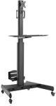 ACT Mobile Workstation for a single monitor, with CPU mount, keyboard and mouse tray (AC8374)