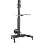 ACT Mobile Workstation for a single monitor, with CPU mount, keyboard and mouse tray (AC8374)