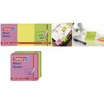 tesa Neon Notes Haftnotizen, 75 x 75 mm, 3-farbig in den Farben je 2 x pink, gelb, grün, 80 Blatt (56004-00000-00)
