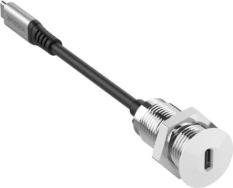 Vivolink USB-C Desk socket white with (PROUSBCMF0.3SOCKET-W) (B-Ware)