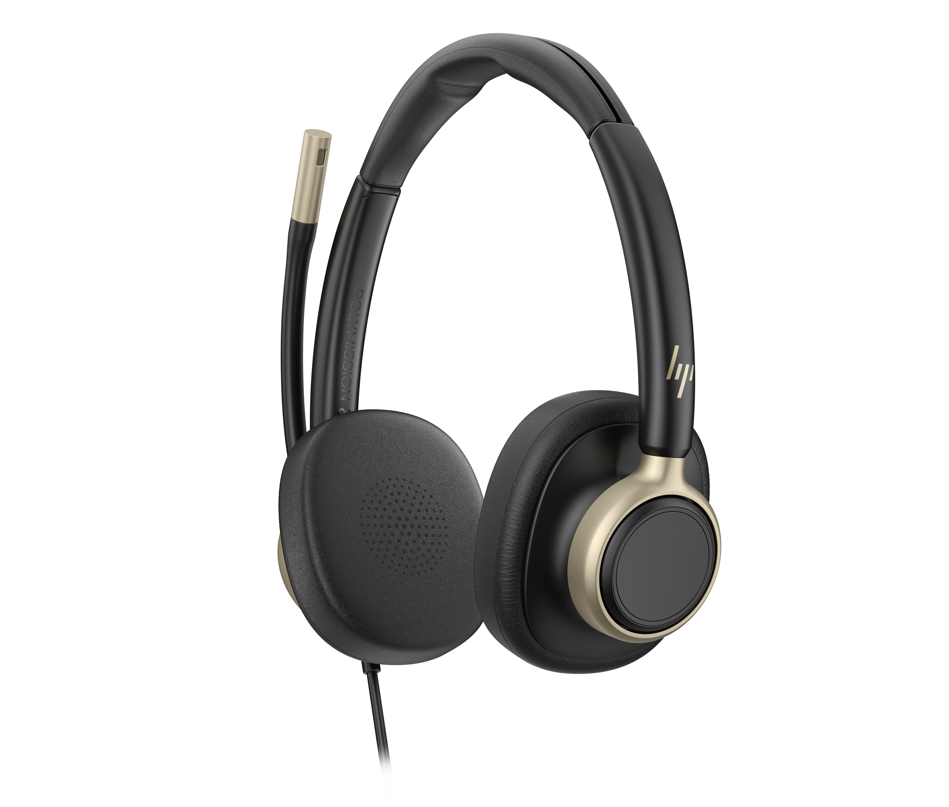HP Poly Mission 825 On-Ear Headset USB-A USB-C ANC Schwarz