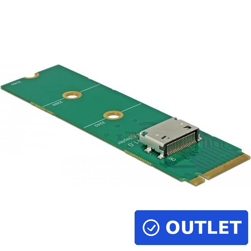 DeLOCK M.2 Key M to 1 x OCuLink SFF-8612 Converter (64040)