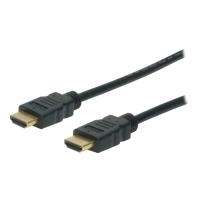 Assmann/Digitus HDMI HIGH SPEED CONN.CABLE Anschluss 1: HDMI Typ A, Stecker, Anschluss 2: HDMI Typ A, Stecker, Haube: vergossen, Schirmung: dreichfache Schirmung, AWG: 30, Adern Material: CU, Kontaktoberfläche: vergoldet, UL zertifiziert: UL20276/ (DK-330107-030-S)
