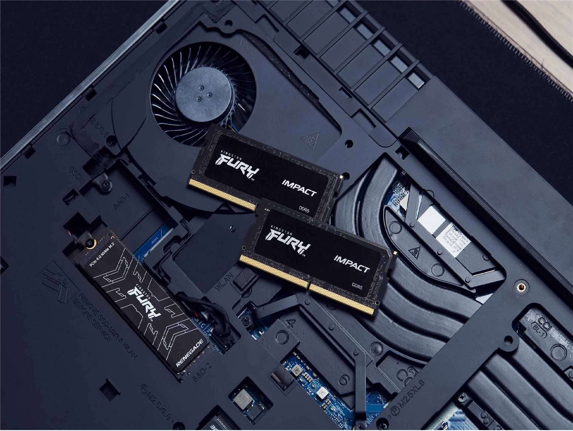Kingston FURY Impact DDR5 Kit 32 GB 6400 MT/s CL38 Schwarz
