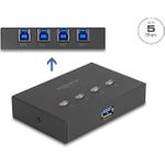 Delock USB 5 Gbps Switch für 4 PC an 1 Gerät (11509)
