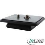 InLine® Stativ-Zubehör, Kamera Schnellwechselplatte, rechteckige Form (48015X)