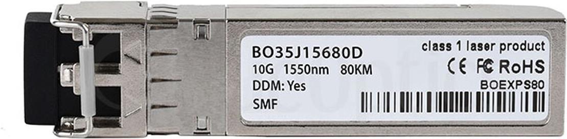 Kompatibler Level One SFP-6181 BlueOptics SFP+ Transceiver, LC-Duplex, 10GBASE-ZR, Singlemode Fiber, 1550nm, 80KM, DDM, 0°C/+70°C (SFP-6181-BO)