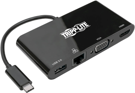 Tripp Lite USB 3.1 Gen 1 USB-C Adapter Converter Thunderbolt 3 Compatible 4K @ 30Hz (U444-06N-HV4GUB)