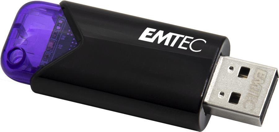 Emtec Click Easy USB-Stick 128 GB USB Typ-A 3.2 Gen 1 (3.1 Gen 1) Schwarz - Violett (ECMMD128GB113)