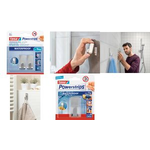 tesa Powerstrips Haken ZOOM WATERPROOF Small, Metall, silber geeignet für die Verklebung auf Fliesen, Glas etc. auch für - 1 Stück (59777-00000-00)