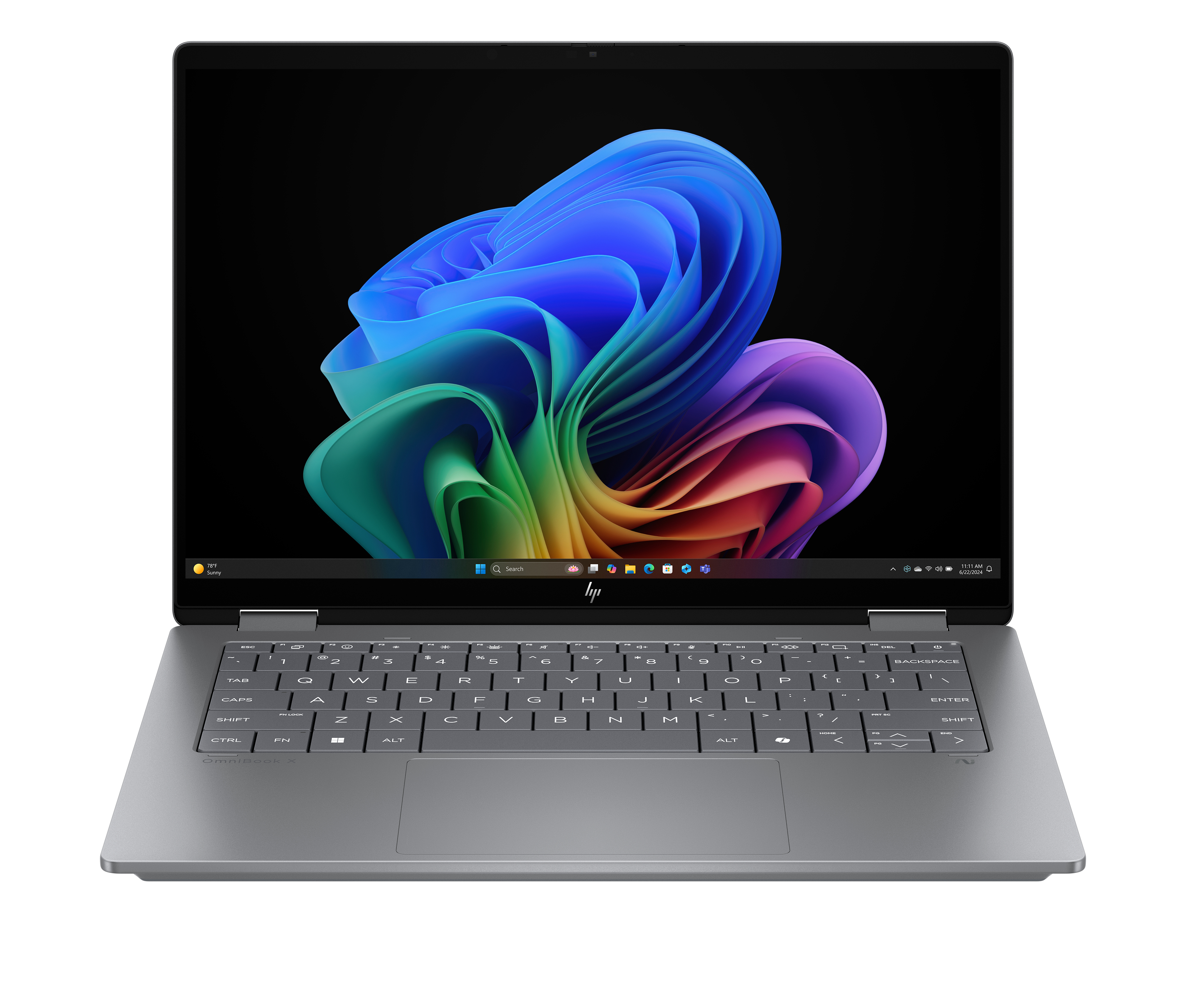 HP OmniBook X Flip 14-fm0154ng 14" 3K OLED Touch Intel Core Ultra 5 226V 16 GB RAM 512 GB SSD Silber